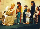 SubDeacon Nicholas Abdella (+ 2/14/1999) as St. Nicholas. Children: Joanna Abud, Amanda David, Alex & Gabbby Ghattas, Jackie & Jenny Abuieta.